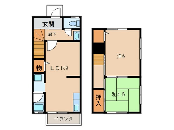 前田景利貸家の物件間取画像